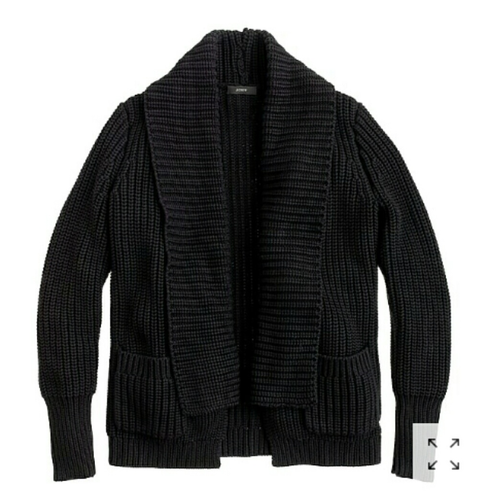 J. Crew Rib-stitch Open Cardigan